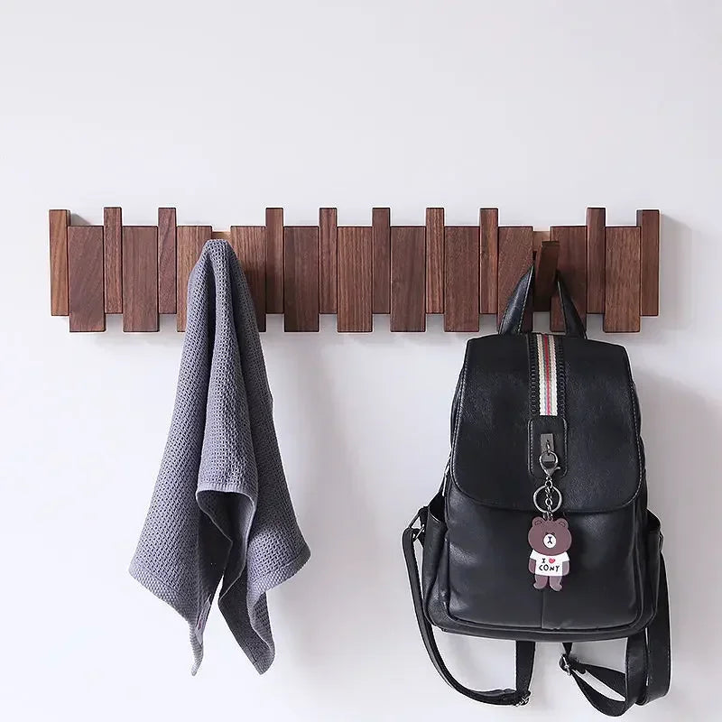 Vestige Solid Wood Wall Coat Rack